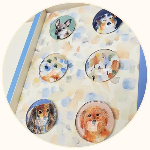 Image of Punch Studio Watercolor Pets DogsNotepad, Listpad and Magnet Set (59256)