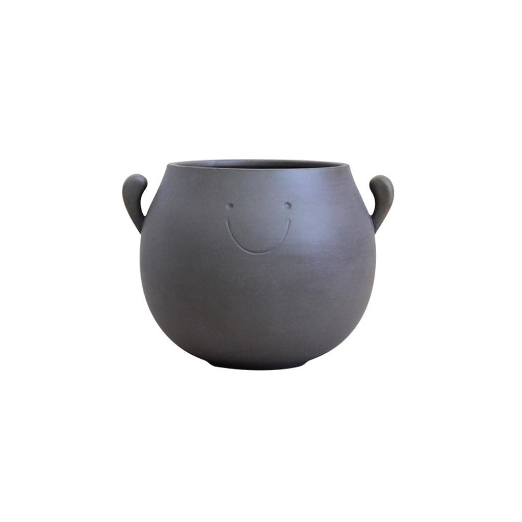 Gelasige B Flower Pots Modern Minimalist Style Flower Pots Ceramic Flower Pots For Planting Flowers With Drainage Holes Outdoor Flower Pots(B)