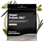 Protein Works | Vegan Protein 360 - Platinum Innovation, Premium Vegan Protein Powder, Plant-Based Protein Shake, Essential Vitamins & Minerals, Low Sugar, Vanilla Crème, 28 Servings, 1kg