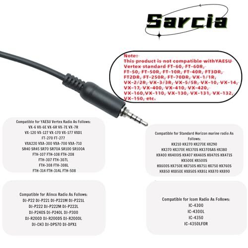 Image of VX-6R Speaker MIC Microphone for Yaesu VX-7R VX-6E VX-7E HX210 HX40 HX400 HX870 HX890 VX-120 VX-127 VX-170 VX-246 EVX S24 Walkie Talkie Two Way Radio,2 Pack