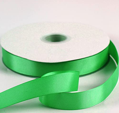 Warmadorn Grünes, solides Ripsband, 2,5 cm, 91,4 m, gestreiftes Band für Geschenkverpackungen, Blumensträuße, Hochzeit, Geburtstag, Party, Dekoration Cover