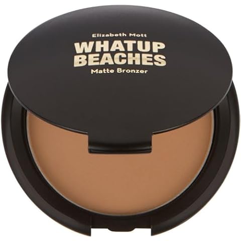 Elizabeth Mott Whatup Beaches Bronzer Face Powder Contour Kit - Vegan and Cruelty Free Facial Compact Bronzing Powder for Contouring and Sun Kissed Makeup Finish - Matte shade (10 g) Cover