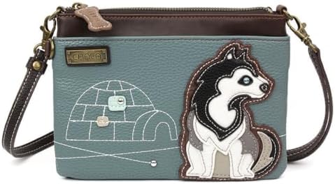 CHALA Mini Crossbody Handbag, Multi Zipper, Pu Leather, Small Shoulder Purse Adjustable Strap