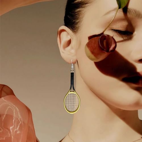 Tennis Racket Earrings Tennis Dangle Earrings Sport Jewelry Gifts for Women Tennis Lover3
