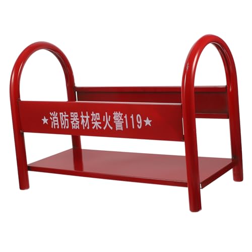 JECOMPRIS Red Iron Fire Extinguisher Holder Fire Extinguisher Holder for Storage Fire Extinguisher Storage Rack Fire Extinguisher Shelf