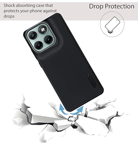 Image of NIUKIN Super Frosted Shield Pro Soft Mobile Back Case for Motorola Edge 70 Fusion | Shockproof Scratchproof Cover | Black