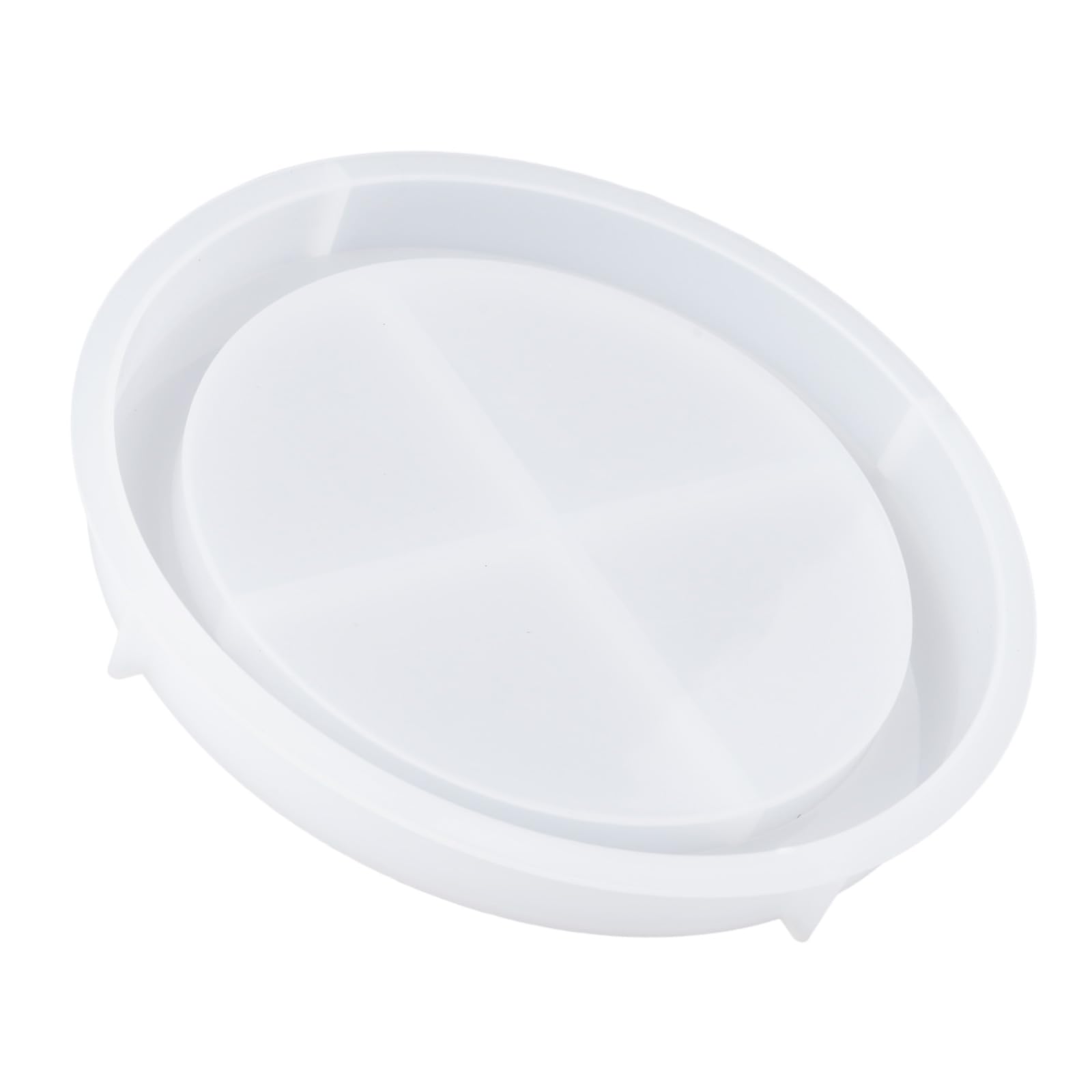 Tsophreniq Round Tray Molds Easy Demolding for Making Soap Jewelry Decorative Plate Gypsum Decoration Round Cast