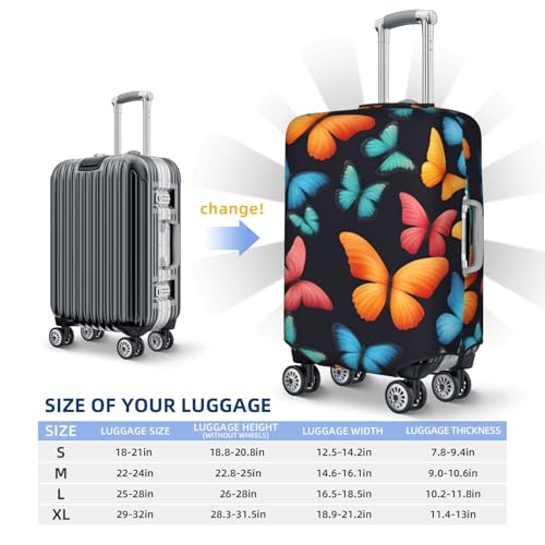 Housse de protection valise extensible noire XL contre rayures et chocs