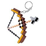 YODIHOT Pixel Mini Archer Keychain - Bow and Arrow Charm for Crafting Game Fans, Backpack & Key Accessory (Bow&Arrow)