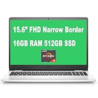 2021 Flagship Dell Inspiron 15 3000 3505 Laptop 15.6” FHD Narrow Border WVA Display AMD 4-Core Ryzen 5 3450U Processor AMD Radeon Vega 8 Graphics 16GB RAM 512GB SSD HDMI MaxxAudio Win10 (Snow White)