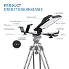 GVM Teleprompters for ipad Smartphone Tablet DSLR Camera Portable 10.5 Teleprompter Kit with Remote Control & App,Solid Aluminum Constructions,Colorless Spectroscope,Ultra HD Wide-Angle Lens