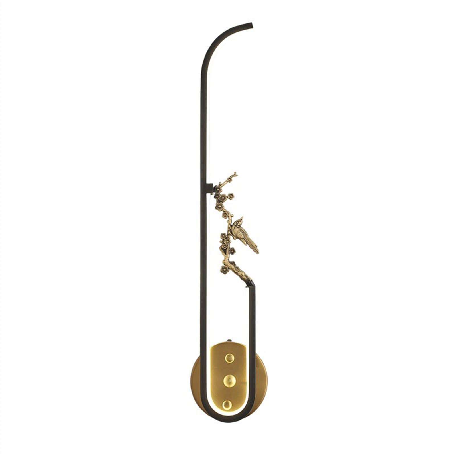 H8Q4D7N5G9 Wall Sconce Copper Strip Narrow Wall Lamp Modern Bedroom Bedside Hallway Decoration Indoor Lighting