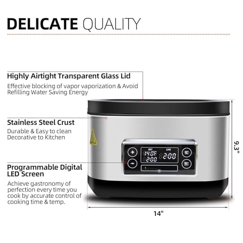 Cuiseur sous vide 8L thermoplongeur 360 degrés pour cuisson précise - 7