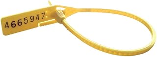Cinch-up Locking Seal, Yellow, PK100
