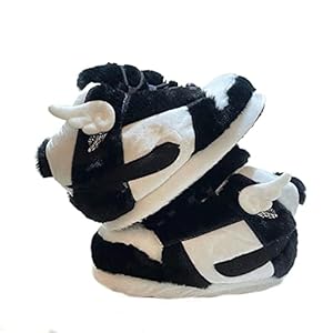 Uniqbob Plush Sneaker Slippers For Women Men – Comfy Fluffy Big Sneaker Slippers High Top