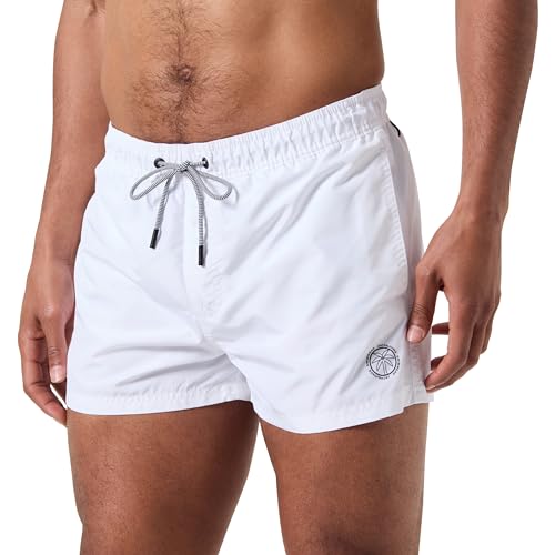 JACK & JONES Jpstbora Bora Jjswim Solid LY Bañador Corto, Blanco, M para Hombre