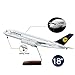 Produktbild HANG OU 46cm LED-Beleuchtung 1:160 Modellflugzeug Lufthansa Airbus 380 mit Fahrwerk Flugzeug Geschenk oder Deko