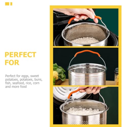 Rejilla para vaporera de acero inoxidable 4l silicona cocina al vapor 4