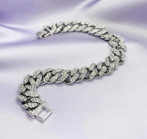 Image of Fancy Cuban adjustable link bracelet for unisex stylish anti tarnish Bracelet for women man boys girls accessories mc stan Jewellery cuff bracelet gifts