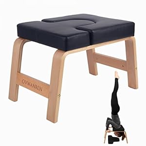 Yoga-Headstand-Bench-wVC-Pads-Yoga-Inversion-Chair-Sturdy-Wood-Frame-Yoga-Inversion-Trainer-Relieve-Fatigue-and-Shape-Body-Idea-for-Workout-Fitness-and-Gym
