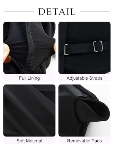 Image of Smismivo Tummy Control Swimsuits for Women Slimming One Piece Bathing Suit Retro Ruched Push Up Vintage Padded Swimwear