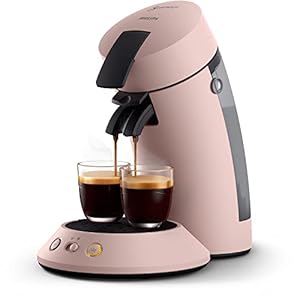 Philips Senseo Original Plus Koffiepadapparaat – 2 Koffievariaties (Mild en Intens) – Zet 1 of 2 Kopjes Tegelijk – 0.7 Liter Waterreservoir – Matte afwerking – Intensiteit selectie – Roze – CSA210/30