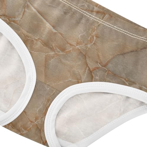 Cotton Girls Underwear Toddlers Marble Brown Little Girl Panties Animals Briefs Girls Undies 2t4