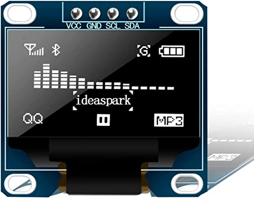 REES52 0.96 Inch OLED I2C Display Module 128x64 Pixel OLED Display Screen IIC Serial Mini Self-Luminous Display Screen Board Compatible with... - Image 3