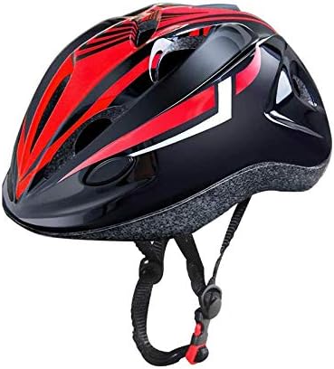 Oeyliz Kids Bike Helmet Toddler Helmet Adjustable Toddler Bike Helmet Ages 3-8 Years Old Multi-Sport for Bicycle Cycling Skate Scooter Boys Girls Bike Helmet（Black Red）