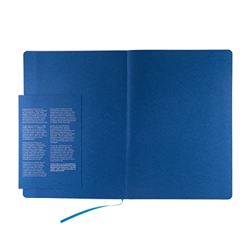 Carnet A4 Graphique Fabriano Ecoqua Plus Turquoise pour notes de bureau