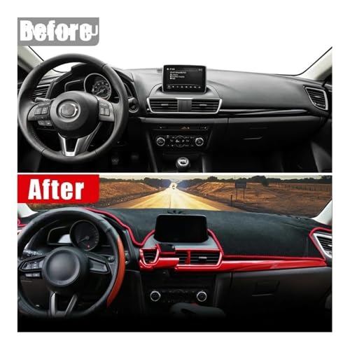 Couverture tableau de bord pour Mazda 3 2014-2018 idéale contre les reflets