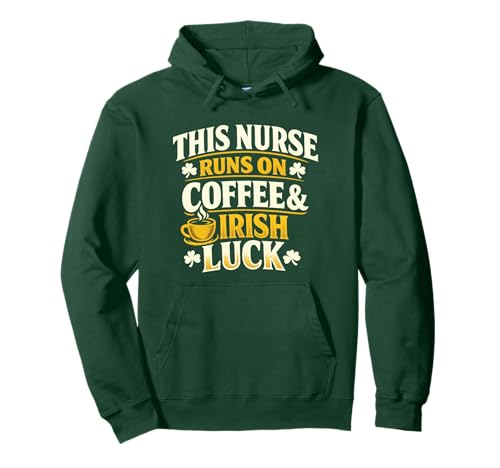 St Patrick's Day Nurse - Irish Luck Coffee Lover Funny �p�[�J�[