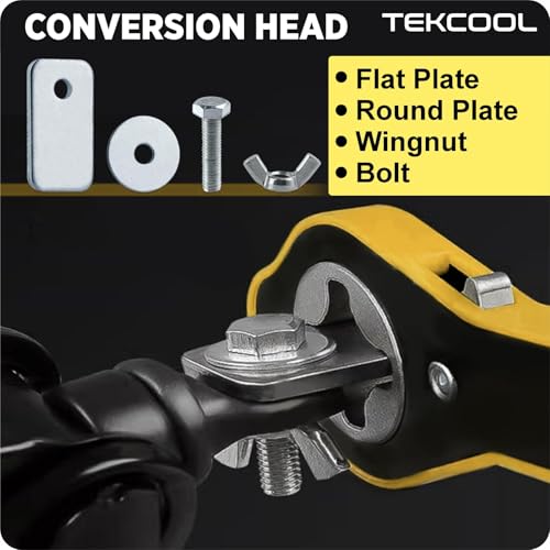 Image of TEKCOOL Auto Labor-Saving Jack Fixed Ratchet Wrench with Long Handle, Jack Ratchet Wrench for Scissor Jack, Lug Wrench for Tire Jack, Car Jack Wrench Positive and Reversal Knob Design, 30 x 3 cm
