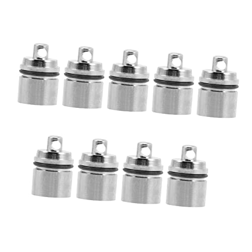 NUOBESTY 9pcs Keychain Flashlight Battery Powered Color Changing Lights for DIY Crafts and Outdoor Activities Lightweight Durable Design