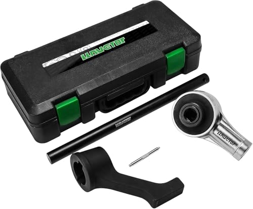 LLAVETOR Torque Multiplier 1:3 Gear Ratio Torque Multiplier Wrench 1 Drive Output 2200 Ft.lb/2982.22 N.m 3/4 Drive Input 733 Ft.lb/993.6 N.m with Reaction Arm & Adapter