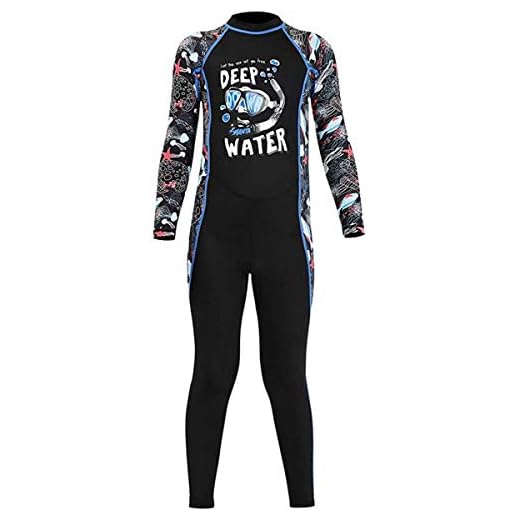 FAIRYRAIN Kinder Jungen Mädchen Einteiler Langarm Schwimmanzug UV Schutz Bademode Taucheranzug Badeanzug UPF 50+ Schwimmanzug Fullsuit für Wassersport (M, Mädchen-Schwarz)