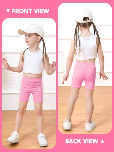 Image of Ruisita 6 Pack Toddler Girls Cotton Bike Shorts Cartwheel Safety Shorts