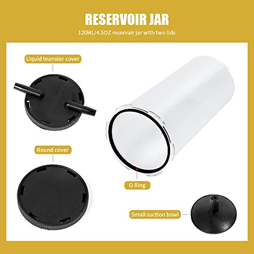 Yonligonju Brake Bleeder Kit with Hand Vacuum Pump with Gauge Adapters Automotive Brake Fluid