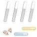 4 Pcs Limes à Ongles en Cristal Limes à Ongles Naturelle Limes à Ongles en Verre Professionnelle Polissoir Réutilisable pour le Soin des Ongles Manucure Bébé Femme Homme