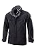 Produktbild BP 1871-885-32-M Wetterfeste Jacke, Stehkragen, verstellbare Kapuze, 150,00 g/m² 100% Polyamid, schwarz/dunkelgrau, M