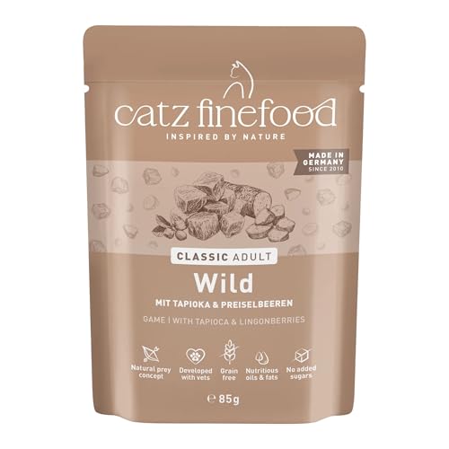catz finefood Classic Wild Katzenfutter nass, 16 x 85g Pouch