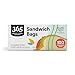 365 Everyday Value, Double Zipper Storage Bags, Sandwich Size, 100 ct