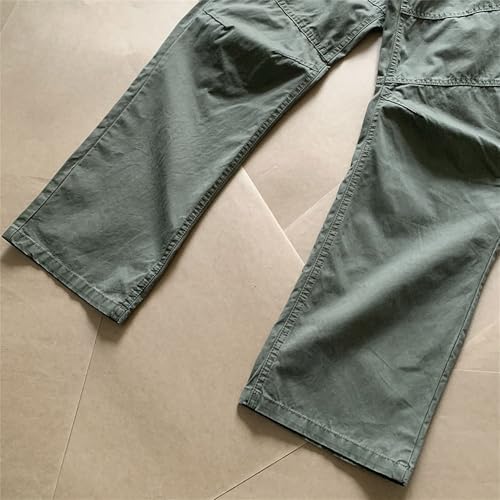 Pantalones cargo masculinos de algodón verde talla XXL miniatura 2
