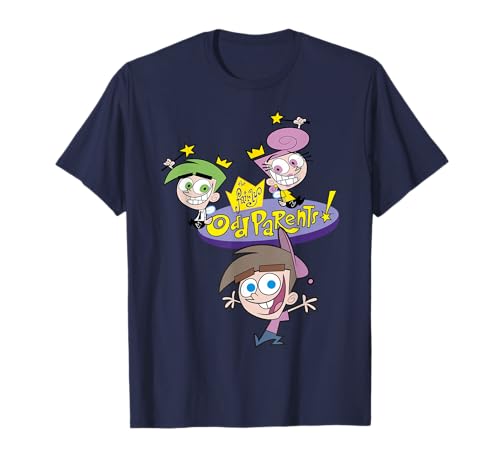 The Fairly OddParents Cosmo Wanda and Timmy Title Logo T-Shirt