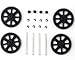 for Parrot AR Drone 2.0 Quadricottero Pezzi di Ricambio Ingranaggi pignone e Albero Motore (Colore : Nero)