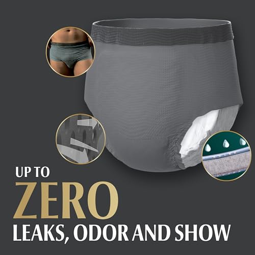 Image of Depend Real Fit Incontinence Underwear for Men, S /M, 14 Count