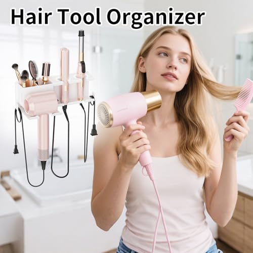 Hair Dryer Holder, Hair Tool Organi...