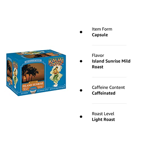 Kauai Coffee Island Sunrise Mild Roast - Compatible with Keurig Pods K-Cup Brewers (4 Packs of 12 Single-Serve Cups) - Thumbnail 7