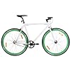 Fixed Gear Bike - Lightweight Single Speed Road Commuter Bike with Flip-Flop Hub for Urban Riding 700c 59 cm