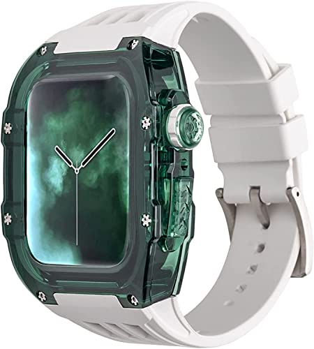 Boîtier transparent iWatch et bracelet de montre fluoré pour le sport et le bureau